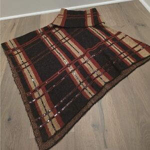Chico’s Women’s Plaid Poncho